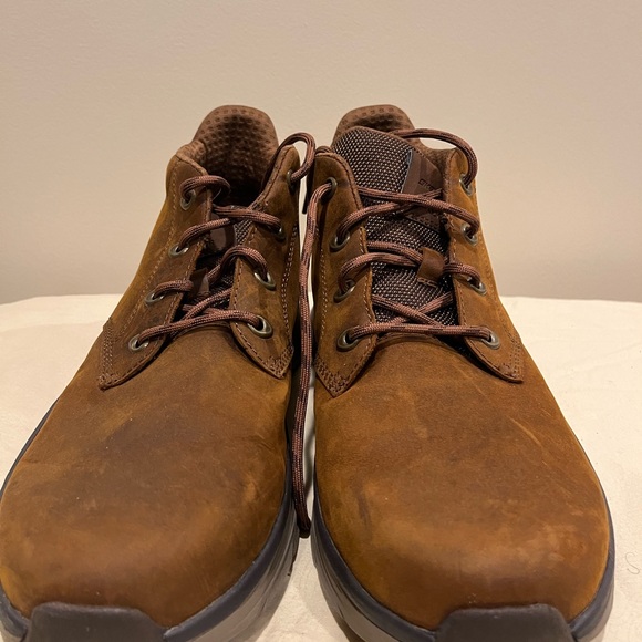 Skechers 11M Brown D’Lux Walker Leather Cushioned Boots - Picture 7 of 9